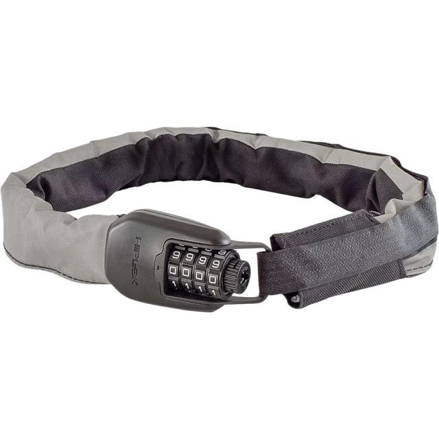 (取寄) ヒプロック スピン ウェアラブル コンビネーション チェイン ロック Hiplok Spin Wearable Combination Chain Lock Superbright White Reflectiveの通販は 15,150円