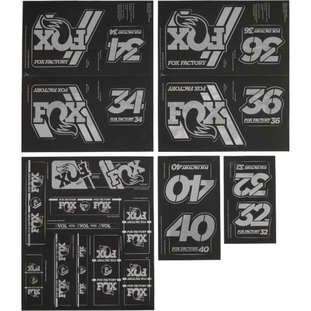 (取寄) フォックスレーシングショックス ヘリテージ フォークテール アンド ショック デカール キット FOX Racing Shox Heritage Fork and Shock Decal Kit Stealthの通販は 7,829円