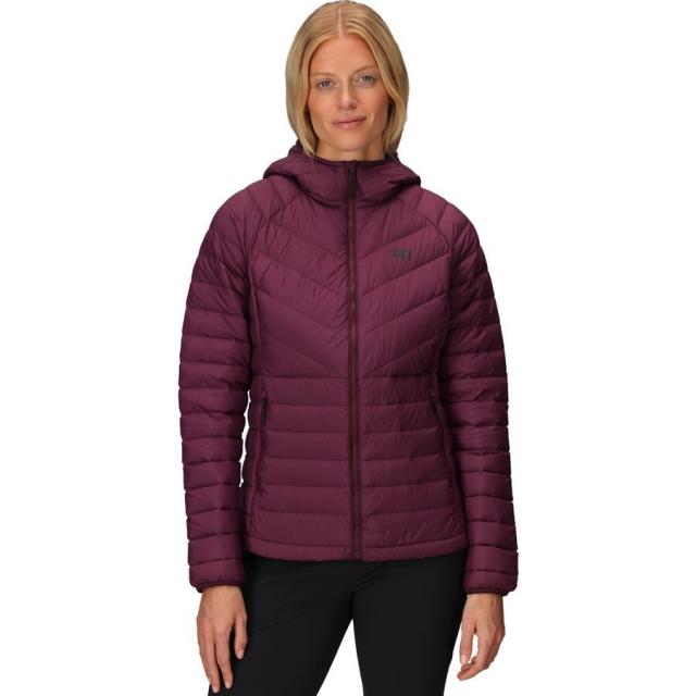 (取寄) アウトドア リサーチ レディース トランセンデント ダウン フーデット ジャケット - ウィメンズ Outdoor Research women Transcendent Down Hooded Jacket - Women's Winterberry