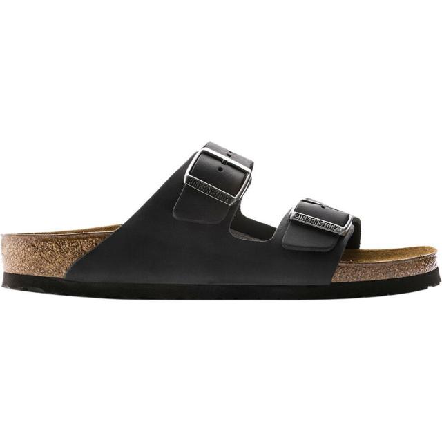 (取寄) ビルケンシュトック レディース アリゾナ レザー サンダル - ウィメンズ Birkenstock women Arizona Leather Sandal - Women's Black Oiled Leather