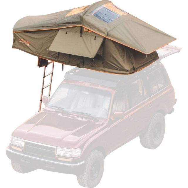 (取寄) ロームアドベンチャーコー ヴァガボンド ルーフトップ テント: 3-パーソン ROAM Adventure Co Vagabond Rooftop Tent: 3-Person Forest Green/Hyper Orangeの通販は
