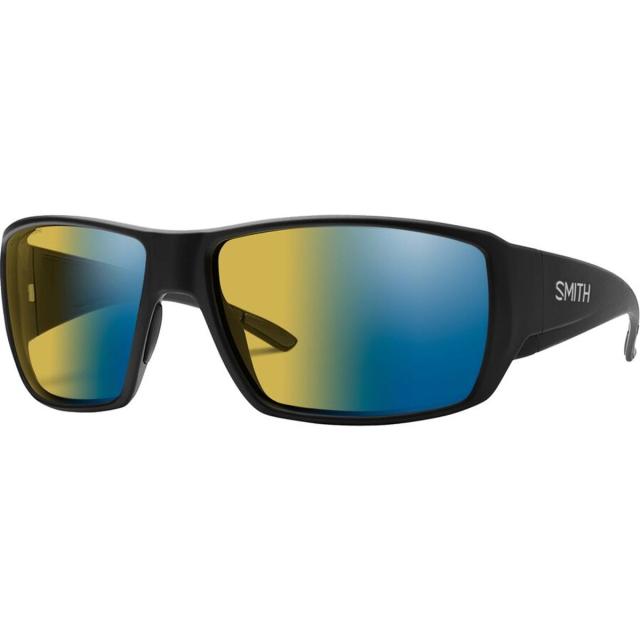 (取寄) スミス ガイズ チョイス サングラス Smith Guide's Choice Sunglasses Matte Black/ChromaPop Glass Polarchromic Yellow Blue Mirror
