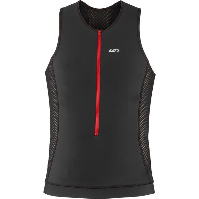 (取寄) ルイガノ メンズ スプリント トライ スリーブレス ジャージ - メンズ Louis Garneau men Sprint Tri Sleeveless Jersey - Men's Black/Redの通販は