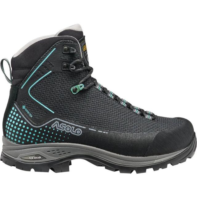 (取寄) アゾロ レディース アルタイ エボ GV ハイキング ブート - ウィメンズ Asolo women Altai Evo GV Hiking Boot - Women's Black/Brook Greenの通販は 30,979円