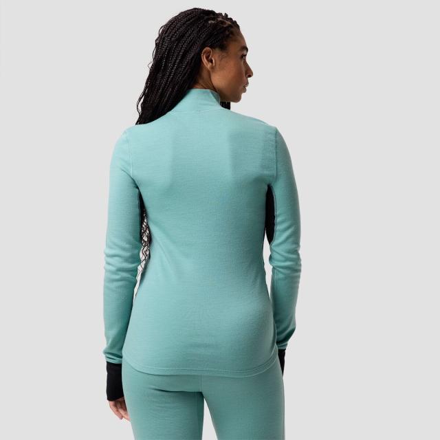 (取寄) バックカントリー レディース RWS メリノ ベースレイヤー— 1/4-ジップ トップ - ウィメンズ Backcountry women Cedars RWS Merino Mid-Wt Baselayer 1/4-Zip Top - Women's Oil Blue/Black