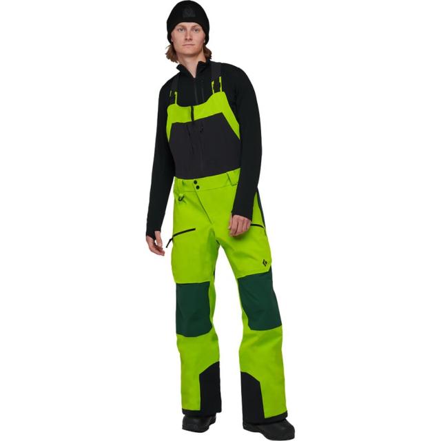 (取寄) ブラックダイヤモンド メンズ リーコン プロ ストレッチ ビブ パンツ - メンズ Black Diamond men Recon Pro Stretch Bib Pant - Men's Lime Green/Mountain Forestの通販は 149,010円