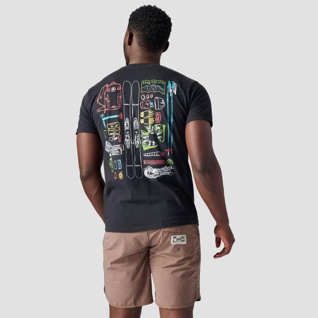 (取寄) バックカントリー パーク シティ ギア リスト T-シャツ Backcountry Park City Gear List T-Shirt Black