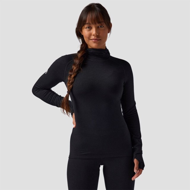 (取寄) バックカントリー レディース メリノ ライトウェイト バラクラバ ベースレイヤー— トップ - ウィメンズ Backcountry women Cedars Merino Lightweight Balaclava Baselayer Top - Women's Blackの通販は