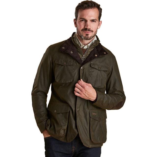 (取寄) バブアー メンズ オグストン ワックス ジャケット - メンズ Barbour men Ogston Wax Jacket - Men's Olive