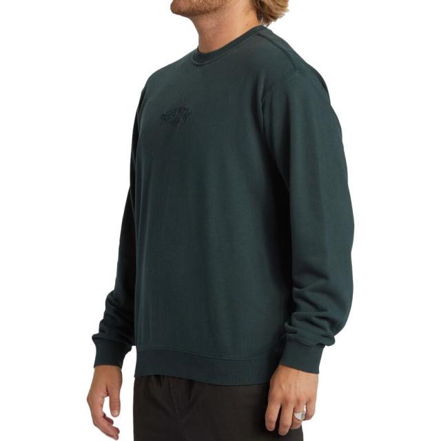 (取寄) ビラボン メンズ ウェーブ ウォッシュド クルーネック スウェットシャツ - メンズ Billabong men Wave Washed Crewneck Sweatshirt - Men's Forest Green