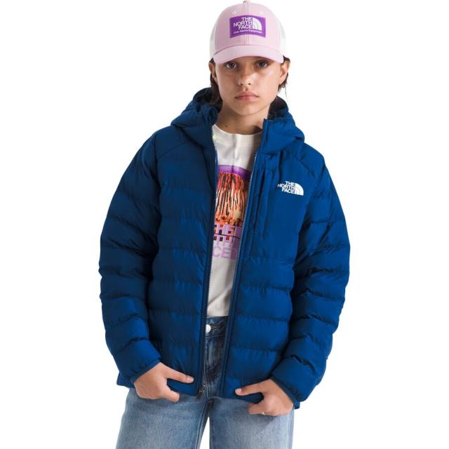 (取寄) ノースフェイス ガールズ リバーシブル ペリート フーデット ジャケット - ガールズ The North Face girls Reversible Perrito Hooded Jacket - Girls' Estate Blue