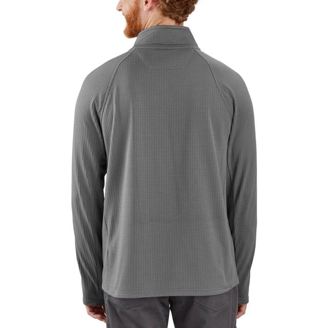 (取寄) カーハート メンズ フォース リラックスド-フィット フィット モック ネック 1/2-ジップ T-シャツ - メンズ Carhartt men Force Relaxed Fit Mock Neck 1/2-Zip T-Shirt - Men's Steel