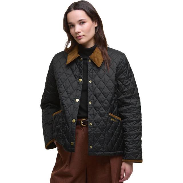 (取寄) バブアー レディース アイコンズ クロップド リッズデイル キルテッド ジャケット - ウィメンズ Barbour women Icons Cropped Liddesdale Quilted Jacket - Women's Black/Classic