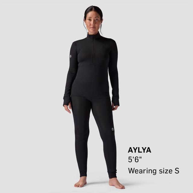 (取寄) バックカントリー レディース パインズ ベースレイヤー— 1/4-ジップ トップ - ウィメンズ Backcountry women Pines Microgrid Ultra-Lt Baselayer 1/4-Zip Top - Women's Black