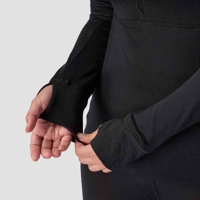 (取寄) バックカントリー レディース パインズ ベースレイヤー— 1/4-ジップ トップ - ウィメンズ Backcountry women Pines Microgrid Ultra-Lt Baselayer 1/4-Zip Top - Women's Black