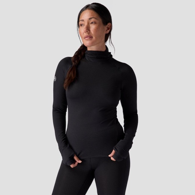 (取寄) バックカントリー レディース パインズ ベースレイヤー— バラクラバ トップ - ウィメンズ Backcountry women Pines Microgrid Ultra-Lt Baselayer Balaclava Top - Women's Blackの通販は