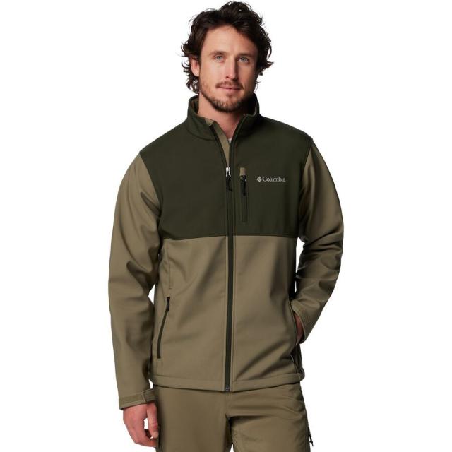 (取寄) コロンビア メンズ アセンダー ソフトシェル ジャケット - メンズ Columbia men Ascender Softshell Jacket - Men's Stone Green/Greenscape