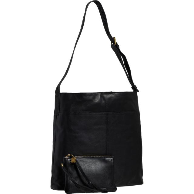 (取寄) ラッキーブランド コラ トート バッグ - レザー Lucky Brand Kora Tote Bag - Leather Black