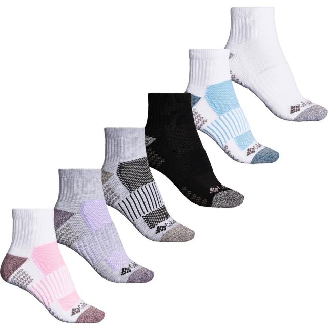(取寄) コロンビアスポーツウェア レディース アスレチック ソックス Columbia Sportswear women Athletic Socks (For Women) Whitye/Grey/Black/White/Grey/Whiteの通販は