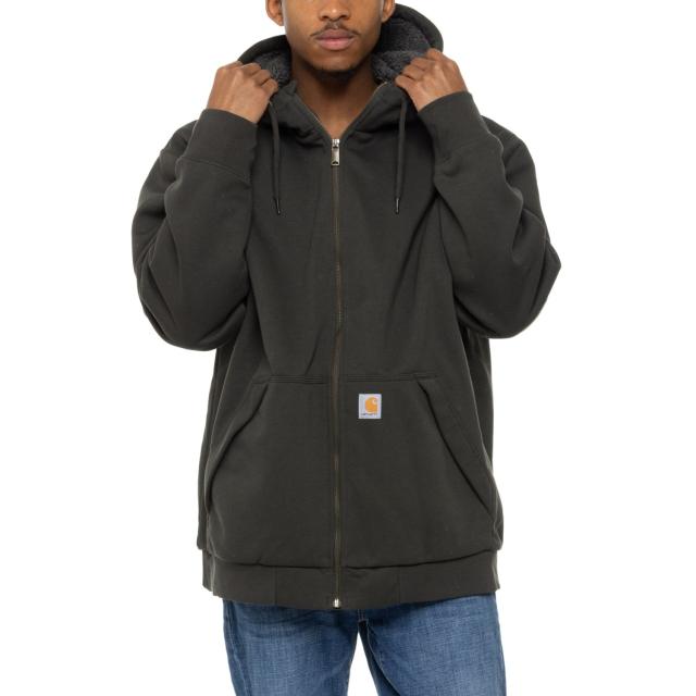 (取寄) カーハート 103308 レイン ディフェンダー ミッドウエイト ブーディ - シェルパ ライン Carhartt 103308 Rain Defender Midweight Hoodie - Sherpa Lined Peat