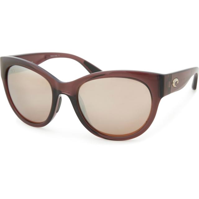 (取寄) コスタ メイド イン イタリー マヤ サングラス - ポーラライズド 580G ミラー レンジズ Costa Made in Italy Maya Sunglasses - Polarized 580G Mirror Lenses  Shiny Urchin Crystal/Copper Silver