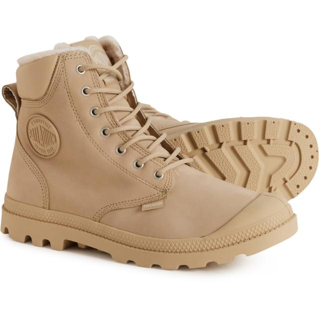 (取寄) パラディウム メンズ パンパ シャーリング-ラインド スポーツ カフ ブーツ Palladium men Pampa Shearling-Lined Sport Cuff Boots (For Men)  Warm Sandの通販は
