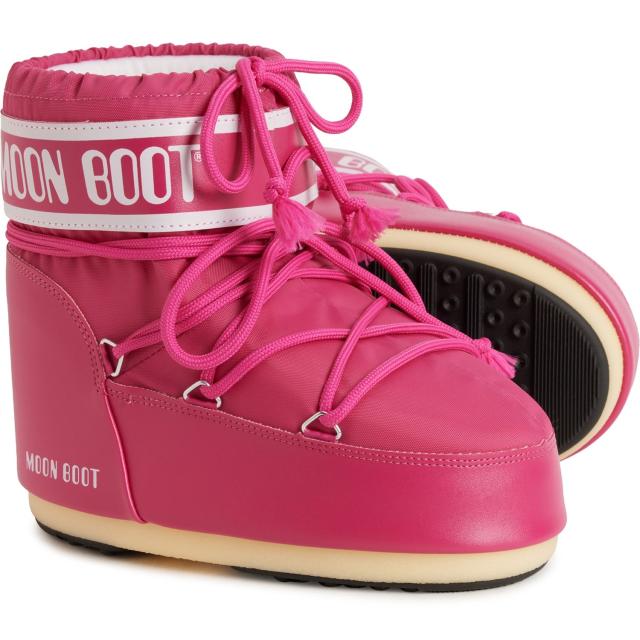 (取寄) レディース アイコン ロウ ナイロン ブーツ MOON BOOTS women Icon Low Nylon Boots (For Women)  Bougainvillea