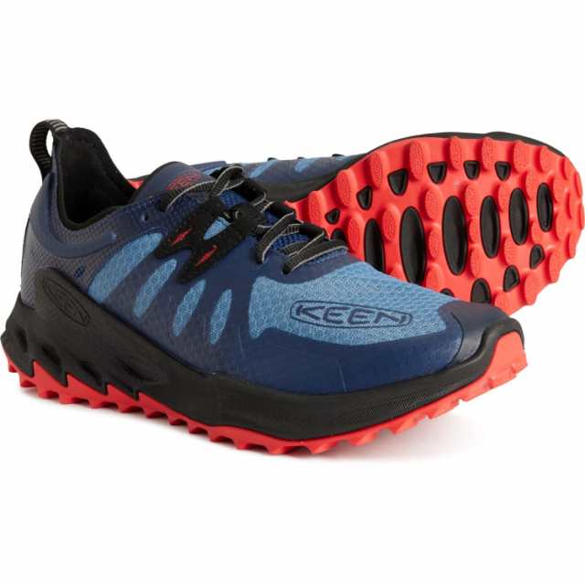 (取寄) キーン メンズ シオニック スピード トレイル ランニング シューズ Keen men Zionic Speed Trail Running Shoes (For Men)  Coronet Blue/Poppy Redの通販は