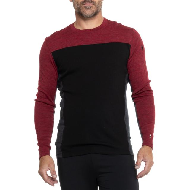 (取寄) スマートウール クラシック サーマル ベース レイヤー トップ - メリノ ウール, ロング スリーブ SmartWool Classic Thermal Base Layer Top - Merino Wool, Long Sleeve Black/Currant