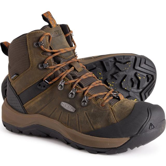 (取寄) キーン メンズ レベル Iv ミッド ポラール ハイキング ブーツ Keen men Revel IV Mid Polar Hiking Boots (For Men)  Dark Olive/Marmaladeの通販は