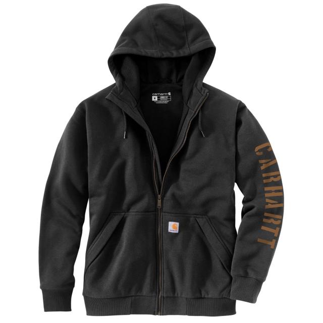 (取寄) カーハート 105443 ビッグ アンド トール レイン ディフェンダー ルーズ フィット ブーディ - ライン Carhartt 105443 Big and Tall Rain Defender Loose Fit Hoodie - Lined Black