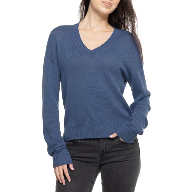 (取寄) グレイソン アニラ V-ネック セーター - カシミア Greyson Anila V-Neck Sweater - Cashmere  Hampstead Blue