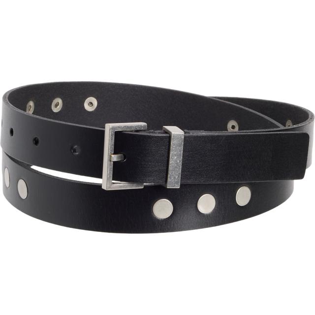 (取寄) 25 ウム スタデッド ベルト - レザー All Saints 25 mm Studded Belt - Leather  Black