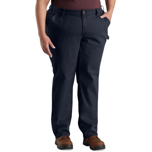 (取寄) カーハート 102080 プラス ラギッド フレックス ルーズ フィット キャンバス ワーク パンツ Carhartt 102080 Plus Rugged Flex Loose Fit Canvas Work Pants Navy