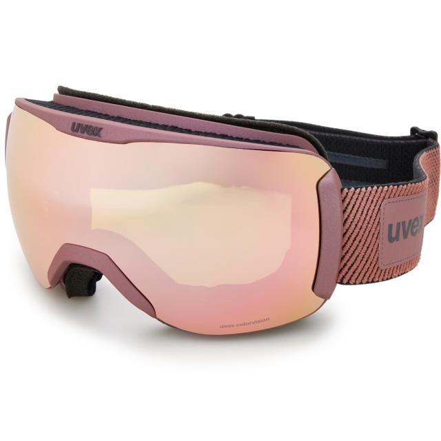 (取寄) ウベックス ダウンヒル 2100 CV プラネット スキー ゴーグルズ - ミラー レンズ uvex Downhill 2100 CV Planet Ski Goggles - Mirror Lens  Antique Rose Matte/Mirror Rose
