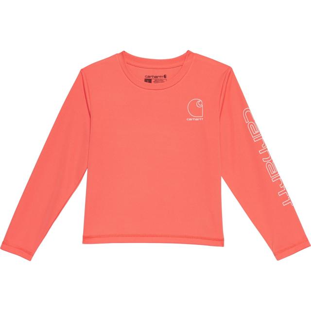 (取寄) カーハート リトル ガールズ フォース サン ディフェンダー T-シャツ - Upf 50以上, ロング スリーブ Carhartt Little Girls CA7033 Force Sun Defender T-Shirt - UPF 50+, Long Sleeve Salmonの通販は 5,186円