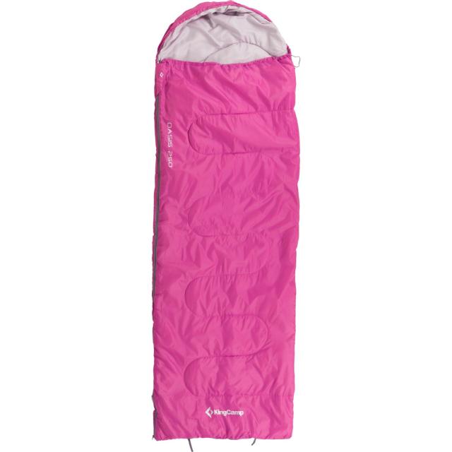 (取寄) キングキャンプ 44°F オアシス 250 スリーピング バッグ KingCamp 44°F Oasis 250 Sleeping Bag  Rose Red
