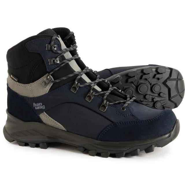 (取寄) ハンワグ メンズ メイド イン ヨーロッパ アルタ バニオン リ ゴア-テックス ハイキング ブーツ Hanwag men Made in Europe Alta Bunion II Gore-Tex Hiking Boots (For Men)  Navy/Greyの通販は