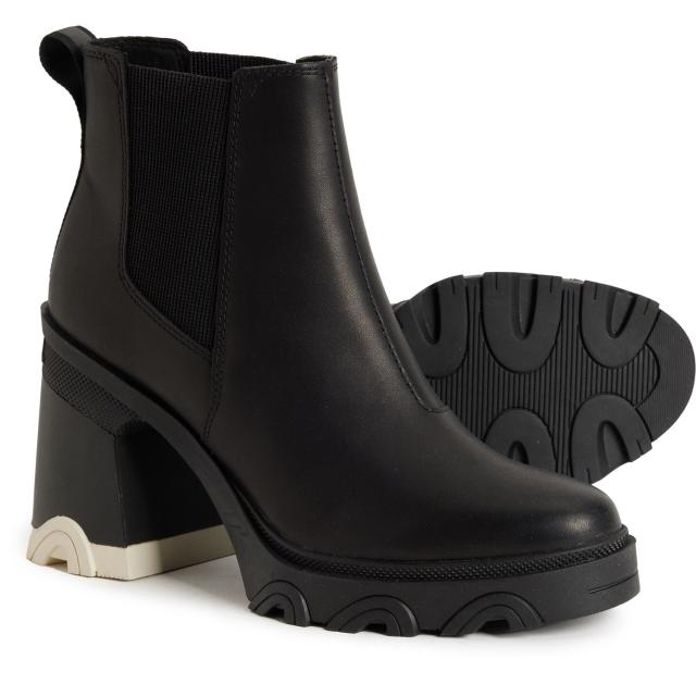 (取寄) ソレル レディース ブレックス チェルシー ヒールド ブーツ Sorel women Brex Chelsea Heeled Boots (For Women) Black/ Black