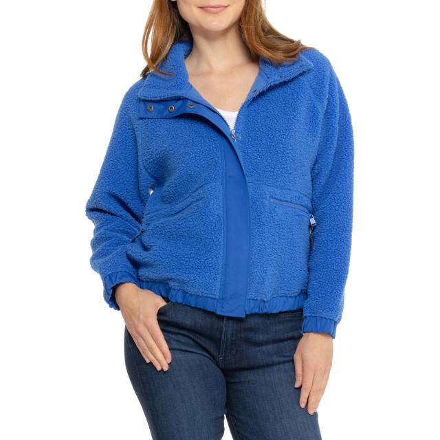 (取寄) アスペン シェルパ フリース ボンバー ジャケット Aspen Sherpa Fleece Bomber Jacket  Princess Blue