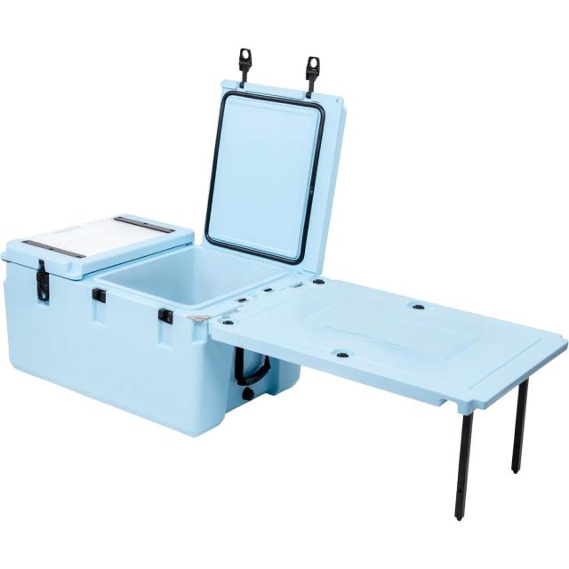 (取寄) クーラー ウィズ モバイル キッチン ソロ - 88 Qt. Pacbak P88-MK Cooler with Mobile Kitchen Solo - 88 qt.  Sky Blue