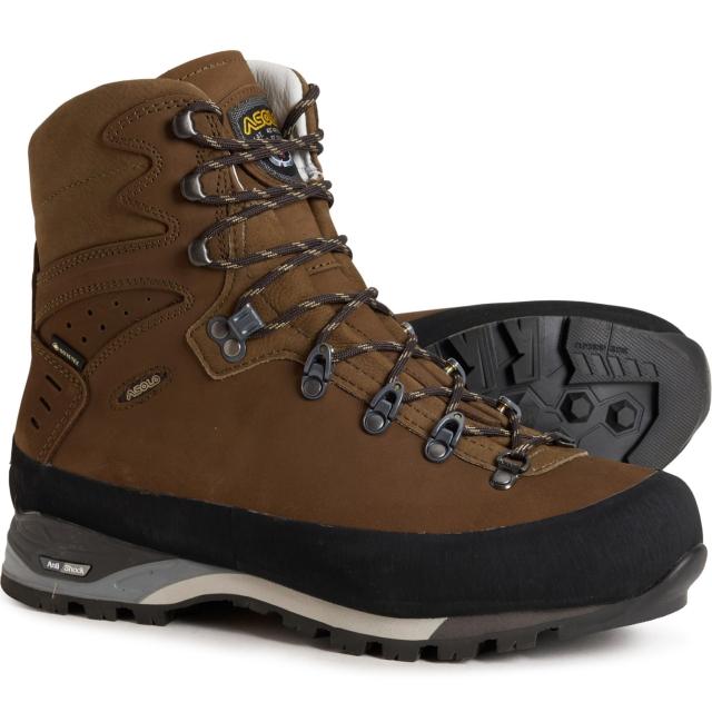 (取寄) アゾロ メンズ メイド イン ヨーロッパ ヌプシ GV ゴア-テックス ハイキング ブーツ Asolo men Made in Europe Nuptse GV Gore-Tex Hiking Boots (For Men)  Brown