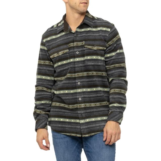 (取寄) ダコタグリズリー ロイド フリース ボタンフロント シャツ - ロング スリーブ Dakota Grizzly Lloyd Fleece Button-Front Shirt - Long Sleeve  Moss