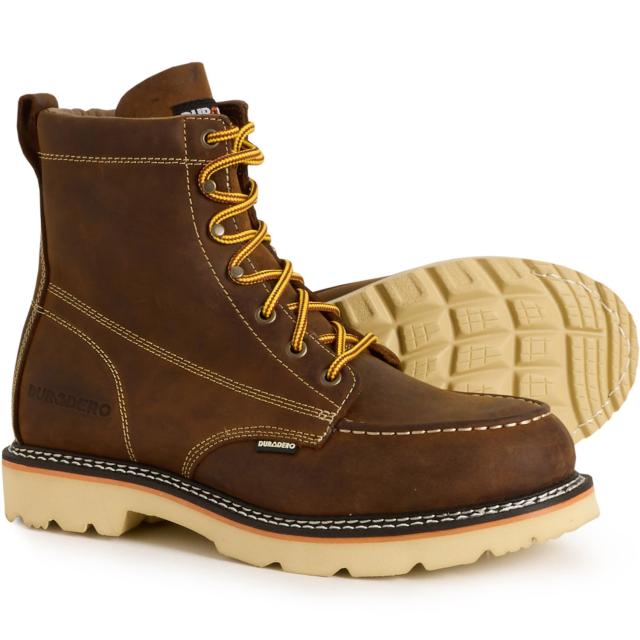 (取寄) メンズ 6インチ ガラティン モック トゥ ブーツ Duradero men 6” Gallatin Moc Toe Boots (For Men)  Crazy Brown