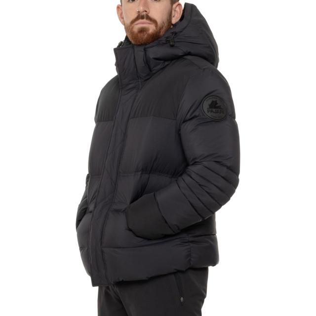 (取寄) パジャール タイタン ミックスド メディア パファー ダウン ジャケット - 550+ フィル パワー Pajar Titan Mixed Media Puffer Down Jacket - 550+ Fill Power  Black