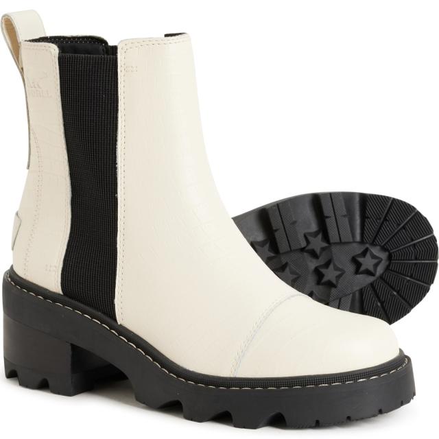 (取寄) ソレル レディース ジョアン ナウ チェルシー ブーツ Sorel women Joan Now Chelsea Boots (For Women) Chalk/ Black