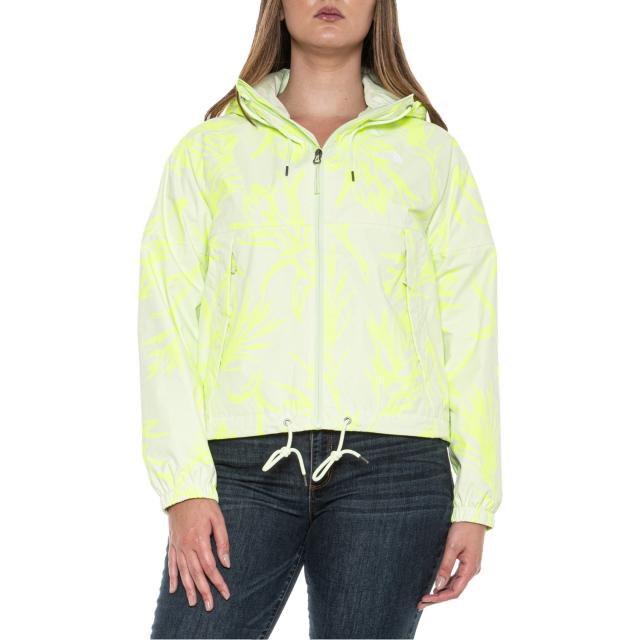 (取寄) ノースフェイス アントラ レイン フーデット ジャケット - ウォータープルーフ The North Face Antora Rain Hooded Jacket - Waterproof Lime Cream Tropical Paintbrush Print