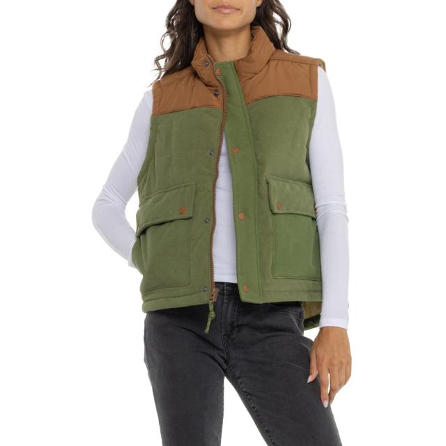 (取寄) トードアンドコー スプルース ウッド ベスト - インサレーテッド Toad&Co Spruce Wood Vest - Insulated  Chive Cord & Brown Sugar