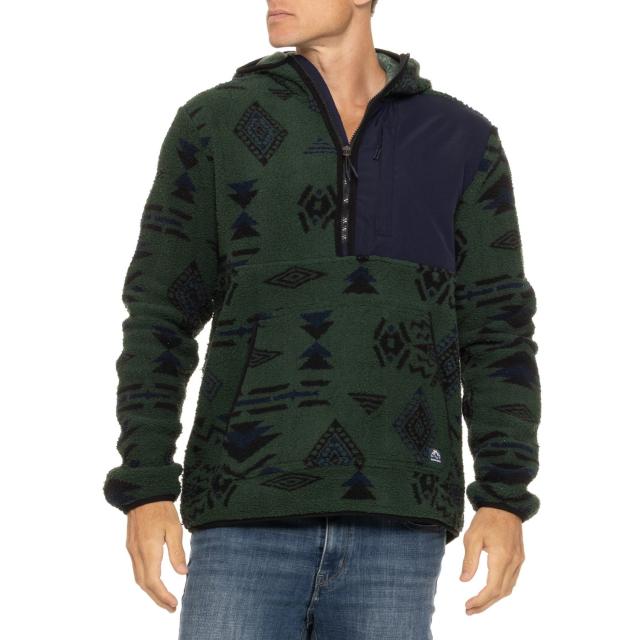 (取寄) マウンテンアンドアイルズ フリース フーデット ジャケット - ジップ ネック Mountain and Isles Whubby Fleece Hooded Jacket - Zip Neck  Evergreen Southwest Baja