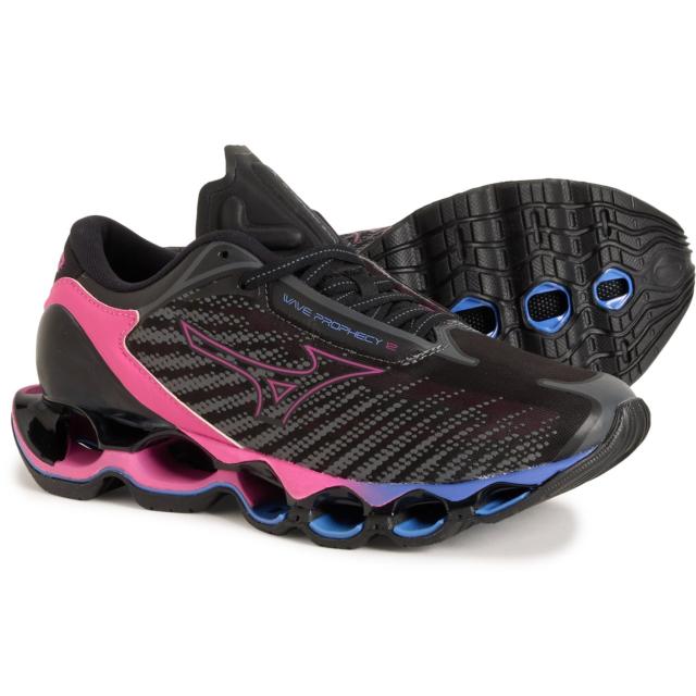 (取寄) ミズノ レディース ウェーブ プロフェシー 12 ランニング シューズ Mizuno women Wave Prophecy 12 Running Shoes (For Women)  Black Oyster